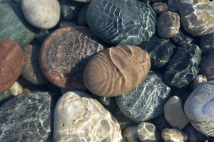 Stones in water